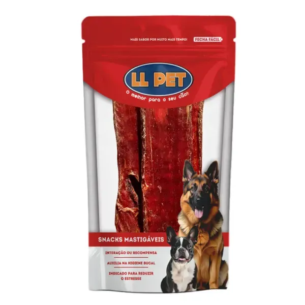 Petisco Chips Bovino para Cães LL Pet 5 unidades